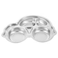 thumbnail image 6 of Raindrops  Kid Plates with Dividers Baby Placemats for Restaurants Child Silver, 6 of 8