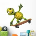 thumbnail image 1 of Turtle Skateboard Wall Decal by Wallmonkeys Peel and Stick Graphic (48 in W x 47 in H) WM186772, 1 of 4
