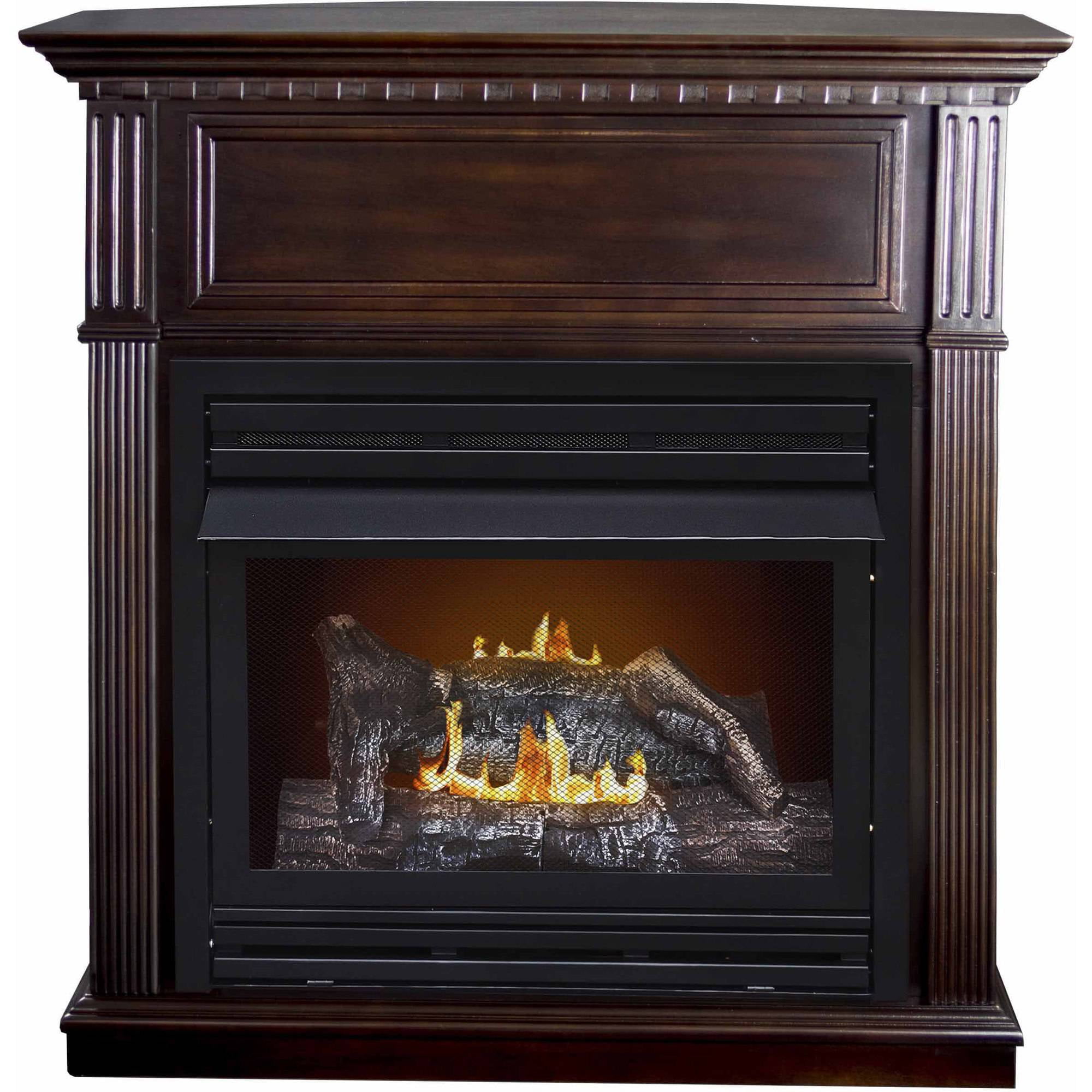 Pleasant Hearth VFF-PH26D-T 42" Intermediate Tobacco Vent-Free Fireplace System 27