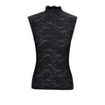 thumbnail image 1 of Timegard High Neck Tank Tops Lace Sleeveless Plus Size Tops Solid Color Casual Fashion Shirts, 1 of 4