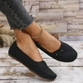 thumbnail image 2 of Loafers for Women Comfortable Wide Toe Box Business Casual Shoes Low Top Slip On Work Shoes Non Slip Walking Flats Black Size 9.5, 2 of 8