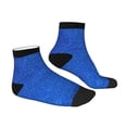 thumbnail image 3 of Bingfone Blue Glitter Design Patterned Men'S Women'S Casual Cotton Socks, 3 of 9