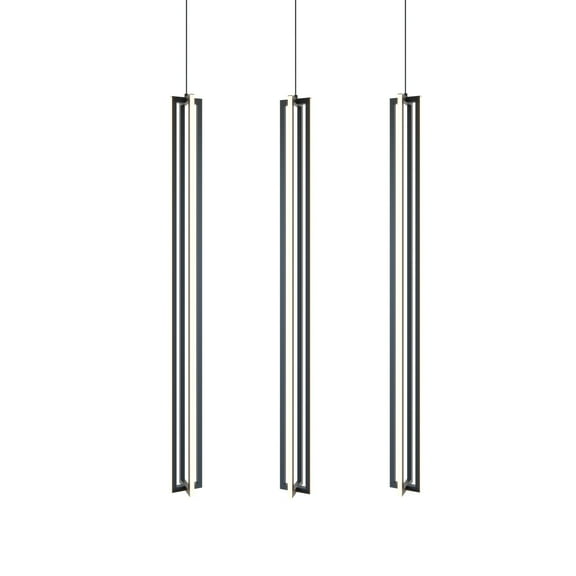 AFX Cass 3 Light Large Linear Pendant Black N/A N/A