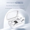 thumbnail image 6 of 2-in-1 Wireless Earbuds Set, Clip-On & In-Ear Dual Headphone Combo with Charging Case, 30H Playtime Wireless Headphones for Sports & Travel, LED Power Display, White, 6 of 8
