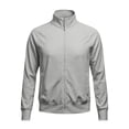 thumbnail image 4 of Qingpeng Mens Full Zipper Stand Collar Track Jacket Lightweight Raglan Sleeve Athletic Tops Ribbed Cuffs Casual Sports Jacket, 4 of 5