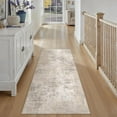 thumbnail image 4 of x Washable Area Rug for Living Room Bedroom Cream Neutral Carpet Low Pile Soft Thin Tapis Salon Abstract Modern Vacuumable Lightweight Large Throw Rug for Dining Room Kitchen, 4 of 9