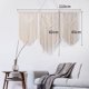 thumbnail image 2 of Estrela Macramé para colgar en la pared, tapiz tejido bohemio grande, borla de hojas, tapiz bohemio, cuerda de algodón, macramé, decoración de pared para dormitorio, sala de estar, fondo, 110 x 80 cm, 2 of 5