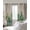 Brown, variant on Summer Botanical Blackout Curtains for Bedroom/Living Room, Thermal Insulated Kitchen Curtains, Tropical Cactus Succulents Gray Plaid Grommet Darkening Window Treatment Drapes 42"x63"x2
