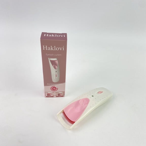 Haklovi Eyelash curlers,Heated Eyelash Curler, USB Rechargeable Electric Eyelash Curler, Heated Lash Curler for Quick Natural Curling and 24 Hours Long Lasting, Best Gifts for Women, Pink
