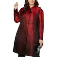 thumbnail image 1 of Anne Klein Womens Camille Jacket, Red, Plus Size, 14W, 1 of 1