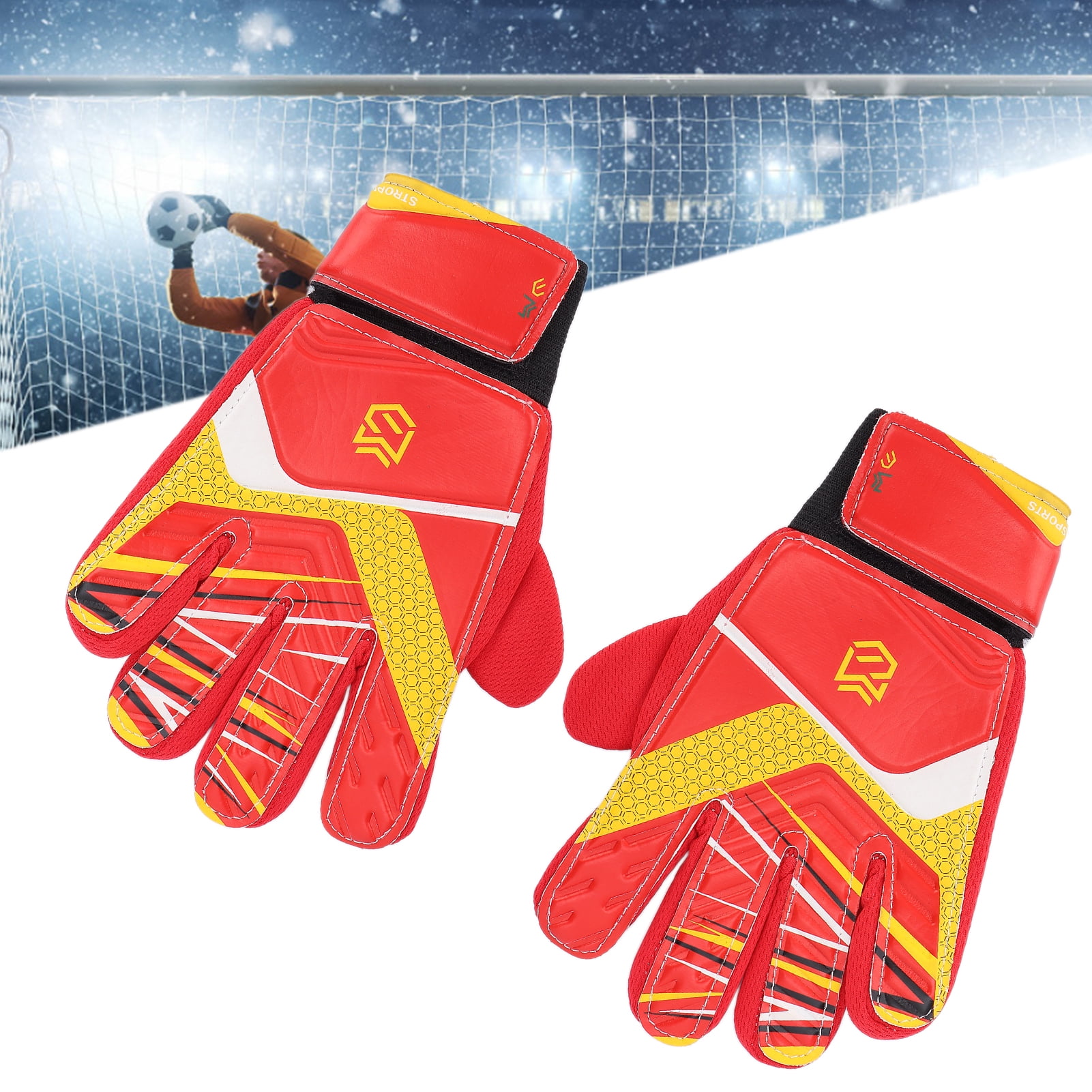 Football Gloves Goal Keeper Gloves Soccer Goalkeeper Gloves Kids Children Goalkeeper Gloves Football Goal Keeper Gloves AntiSlip Latex Palm Exercise Gloves Walmart