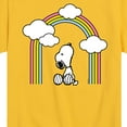 thumbnail image 3 of Peanuts - Snoopy Looking Up Rainbow - Toddler & Youth Short Sleeve Graphic T-Shirt, 3 of 6