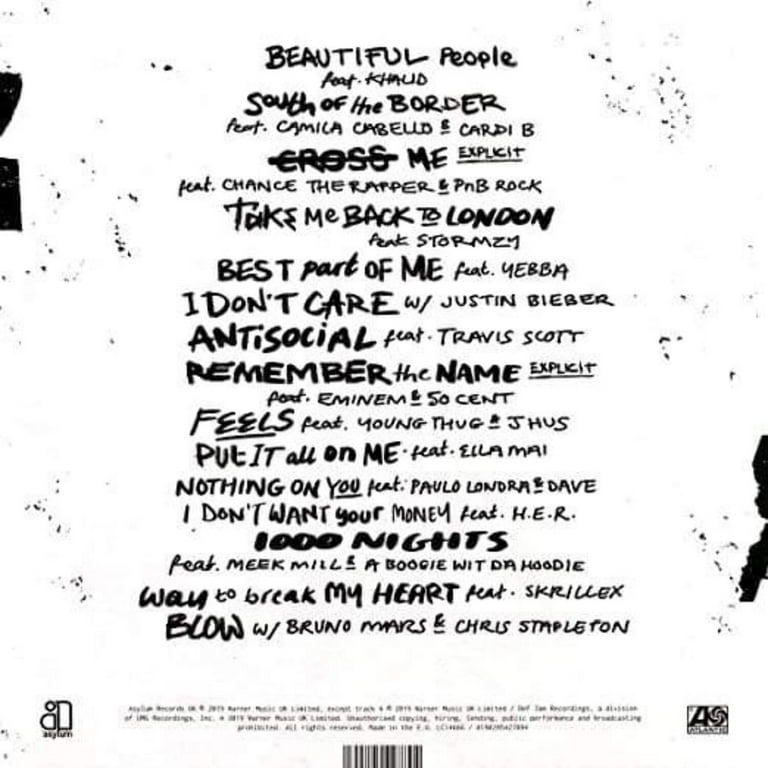 Ed Sheeran - No. 6 Collaborations Project Album - Music
