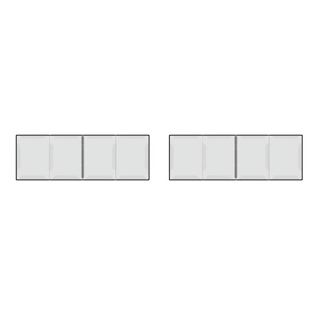 2X Dossiers de Partitions Accessoires de Support de Musique Classeur de Musique 4 Pages Extensible à Spirale 40 Poches, 2 x Dossier de Partitions, Noir