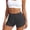 Grey, variant on Conairie Swim Shorts Women Full Coverage High Waisted Swimsuit Lightweight Solid Color Ruched Scrunch Swim Bottom Black L