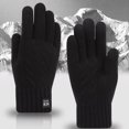 thumbnail image 5 of 2 pares de guantes de invierno para mujer, cálidos guantes para mensajes de texto con pantalla táctil, guantes de punto para mujer, forro polar grueso y suave 944, 5 of 5