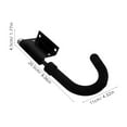 thumbnail image 2 of LOLIPPYY 2Pcs Black Stainless Steel Ladder Hook for Roof Safety Enhancement Anti Slip Design 11.8x4.3x1.8in, 2 of 8