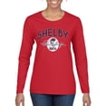 thumbnail image 2 of Wild Bobby Ford Shelby Retro Cobra Logo Women Graphic Long Sleeve Tee, 2 of 6