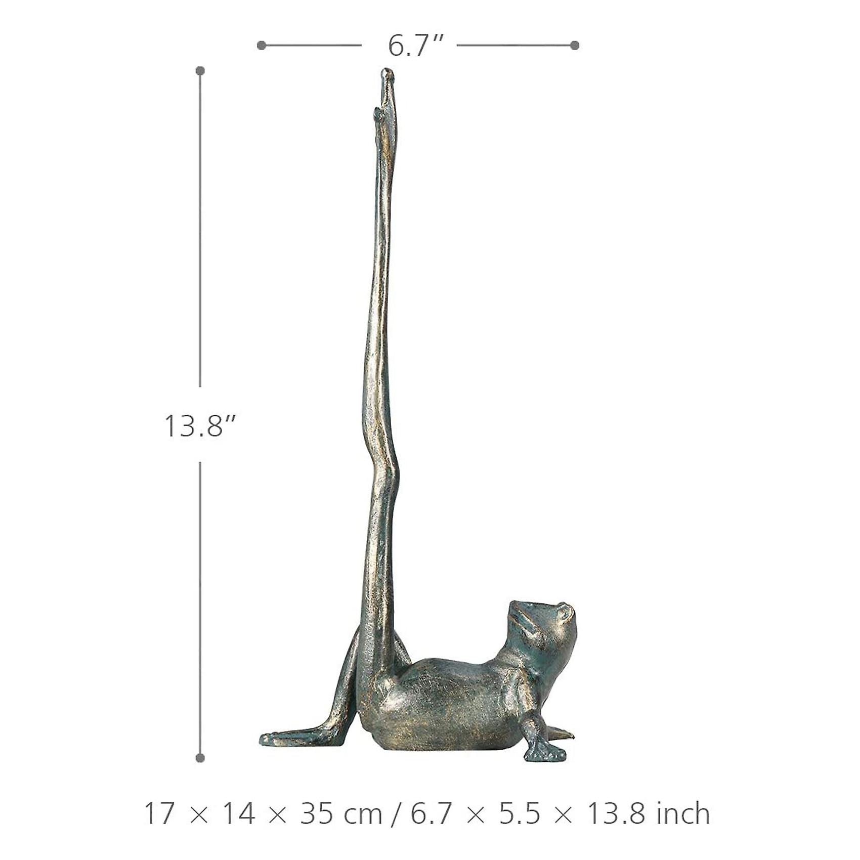 Cast Iron Frog Shaped Paper Towel Holder Kitchen Roll Organizer