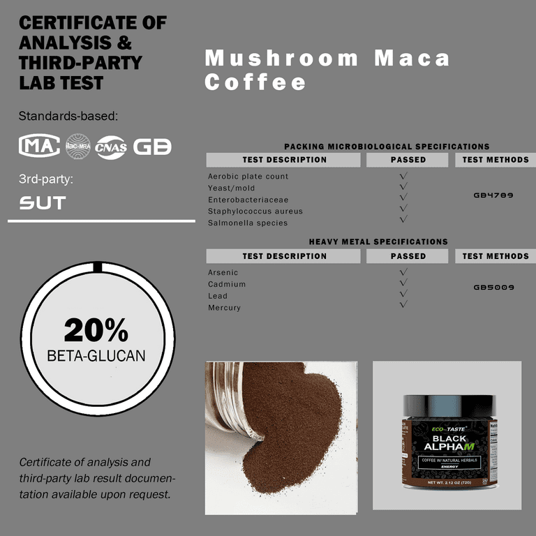 Top Shelf Grind Alpha Grind – Instant Maca Coffee for Men Natural Energy  2.7 oz – Tacos Y Mas