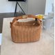 thumbnail image 1 of Bolso pequeño tejido de paja, bolso informal para mujer, bolso bandolera portátil de verano, 1 of 6