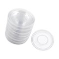 thumbnail image 1 of facefd 50Pcs Eyelash Trays Plastic Empty Storage Case Makeup Beauty Salons Home Clear Round, 1 of 9