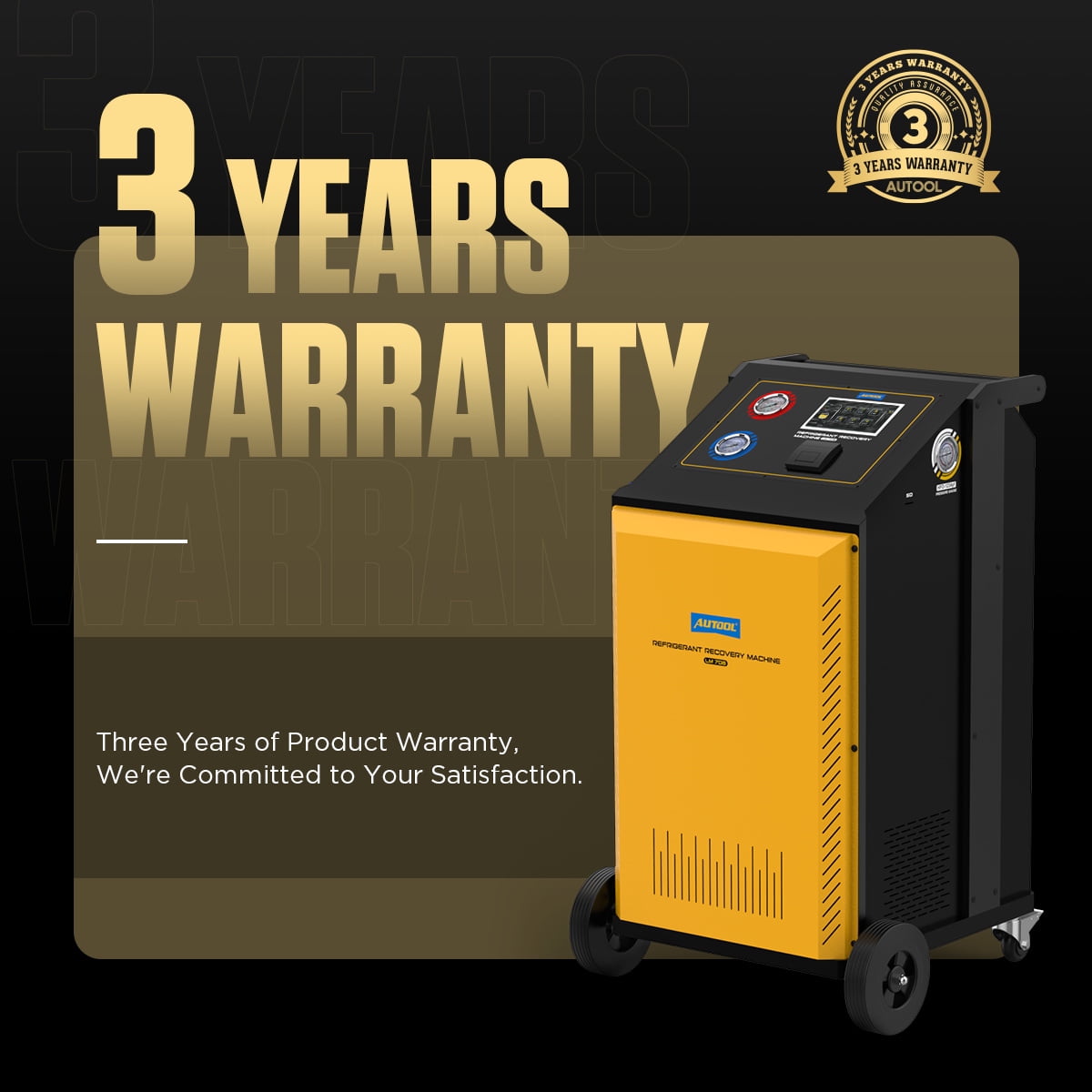 Autool LM708 Automotive AC Recovery Machine, 1100W Automatic Refrigerant Recovery and Recharge for R123a & 1234yf, 7-Inch Touch Screen with Data Print