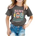thumbnail image 1 of TZEWGL T-Shirts pour Fille Garçon Imprimé Col Rond Manches Courtes Vêtements pour Enfants Taille 5-6T, 1 of 6