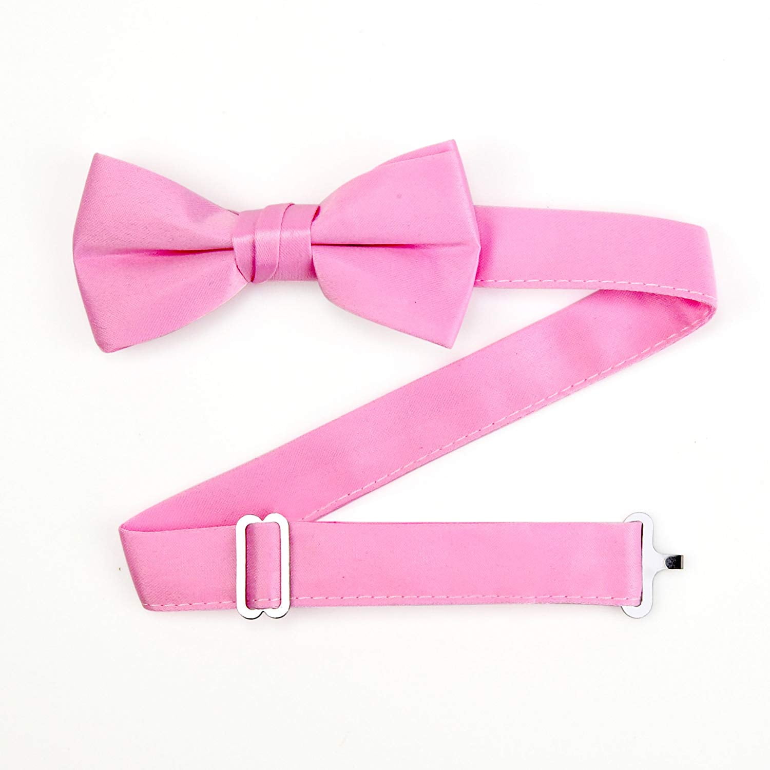 Hold'Em Bow Tie For Mens Boys and Baby Satin look Solid Color Adjustable Pre-tied