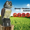 thumbnail image 2 of EIGTHTAIL Owl Decoy Realistic Plastic Scarecrow Weatherproof Outdoor Bird Deterrent, 2 of 6