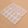 thumbnail image 4 of Estuche para puntas de uñas postizas perfecl plástico rectangular 10 compartimentos transparente, 4 of 8
