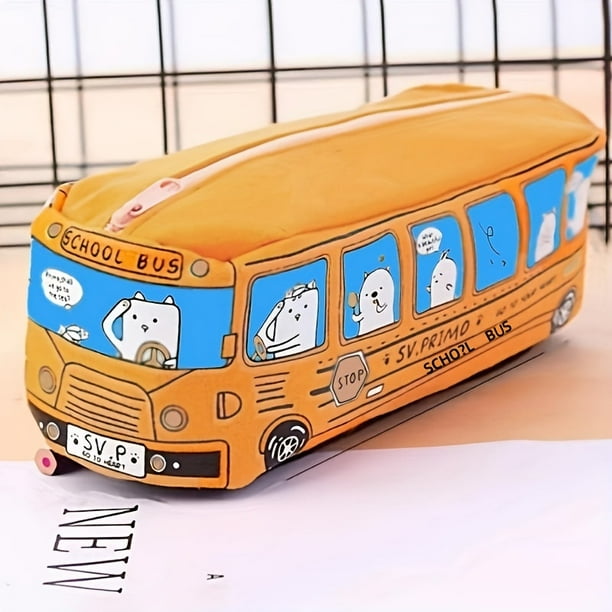1 PC Estuche De Lápices De Lona De Gran Capacidad Creativa Para Suministros Escolares Bolsas De Lápices Para Niñas Y Niños Estacionario Bolígrafo Bolsa De Almacenamiento De Lápices Pounch Regreso A La