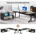 thumbnail image 5 of Tribesigns 63-inch L-shapped Executive Computer Desk with File Cabinet Set for Home Office, 5 of 5