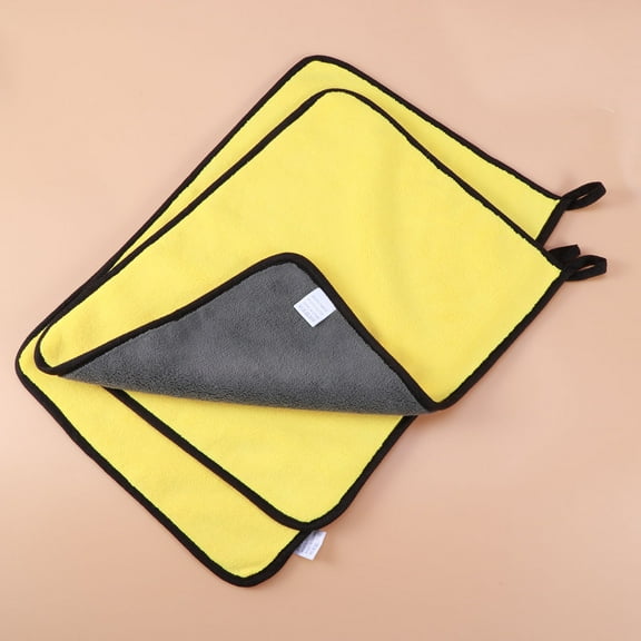 Raindrops 3PCS 30x40cm Microfiber Drying Towel Vehicle Car Window Cleaning Cloth Washing Fabric (Brown)