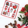 thumbnail image 3 of Mini Adornos Navideños De Madera Muñeco De Navidad De Madera Colgante De Árbol De Navidad Decoración De Navidad Con Caja De Regalo Para Fiesta En Casa 10 Uds Yuarrent HA038155-00, 3 of 6