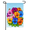 Garden Flag-1, variant on Pansy Bee Garden Flag 12×18in Double Sided Spring Floral Pollinator Friendly UV Protected Fade Resistant Weatherproof Decor For Outdoor Porch Lawn Patio Yard Home