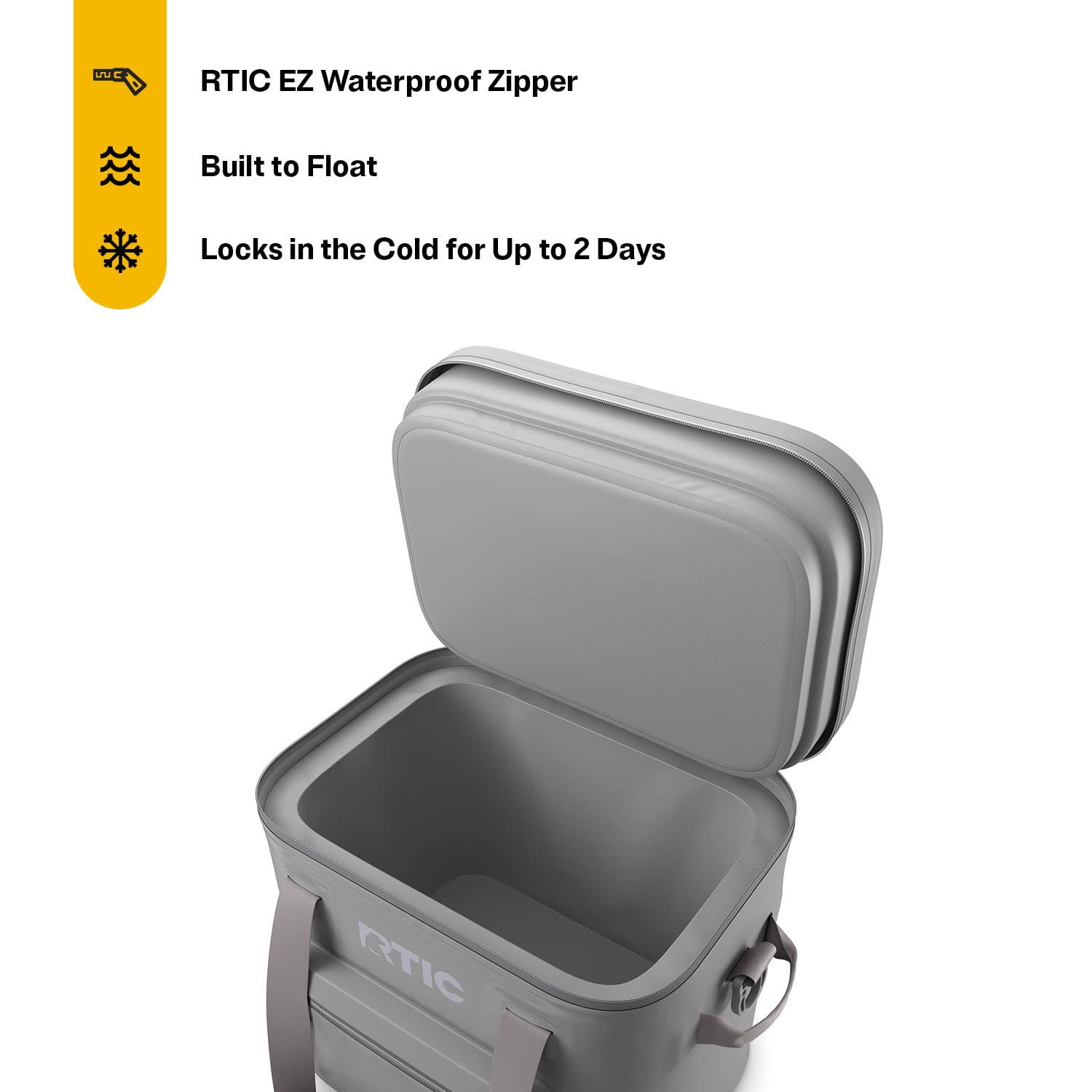 RTIC 30-Can, 20 Qt, Ultra-Tough Soft Cooler Pro, Leakproof, Waterproof, Graphite