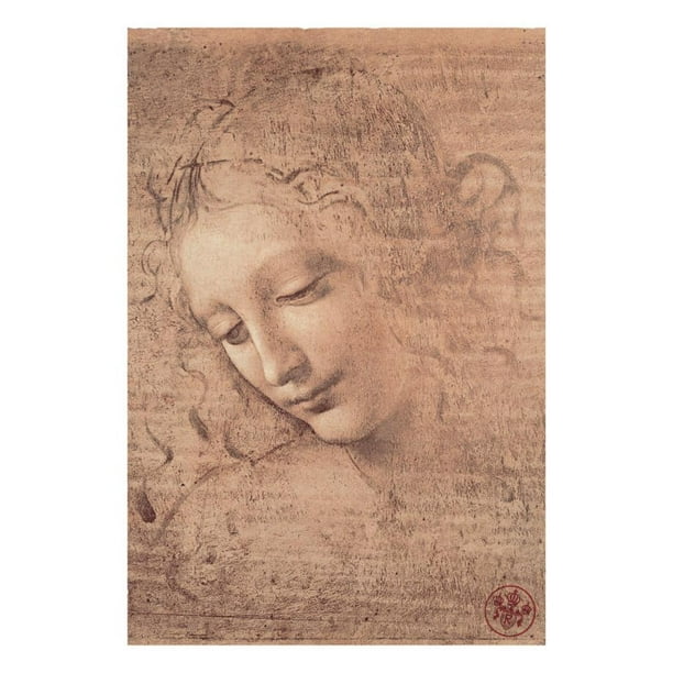 Female Head (La Scapigliata), c.1508, Figurative Unframed Art Print