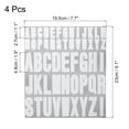 thumbnail image 2 of Uxcell 4 Hojas Calcomanías de Letras de Vinilo 9.1'' x 7.7'' para Interior Exterior, 2 of 5