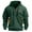 128#Dark Green, variant on Mens Streetwear Tactical Hoodie Regular Fit Zipper Pocket Detail Fall Winter Casual Outdoor Wear Everyday Training for Men Top Travel Workout Pullover Dark Green M