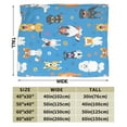 thumbnail image 3 of Kll Fleece Blanket Plush Throw Blanket Cute Dogs,Soft Fuzzy Cozy Flannel Blanket For Couch Sofa Bed.(80"X60"), 3 of 9