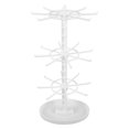 thumbnail image 1 of Organizador de joyas giratorio, soporte para collares, llaveros, expositor de pulseras, soporte de sobremesa de 3 niveles para pulseras, brazaletes y llaveros., 1 of 7
