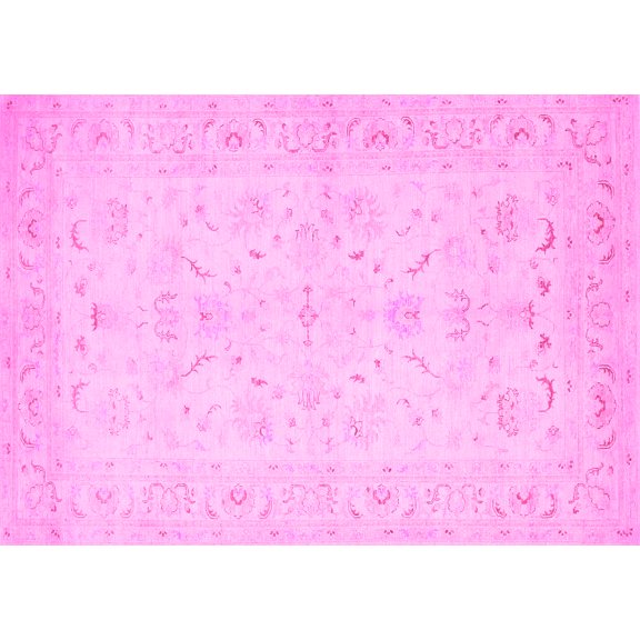 Ahgly Company Indoor Rectangle Persian Pink Traditional Area Rugs, 5' x 7'