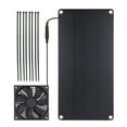 thumbnail image 1 of Tignapoo 10W Solar-Powered Mini Ventilation Fan for Pets, Compact Daytime Cooling Fan with Monocrystalline Solar Panel, 2200 RPM Speed, 76.3 CFM Airflow, No Battery Required, 1 of 2