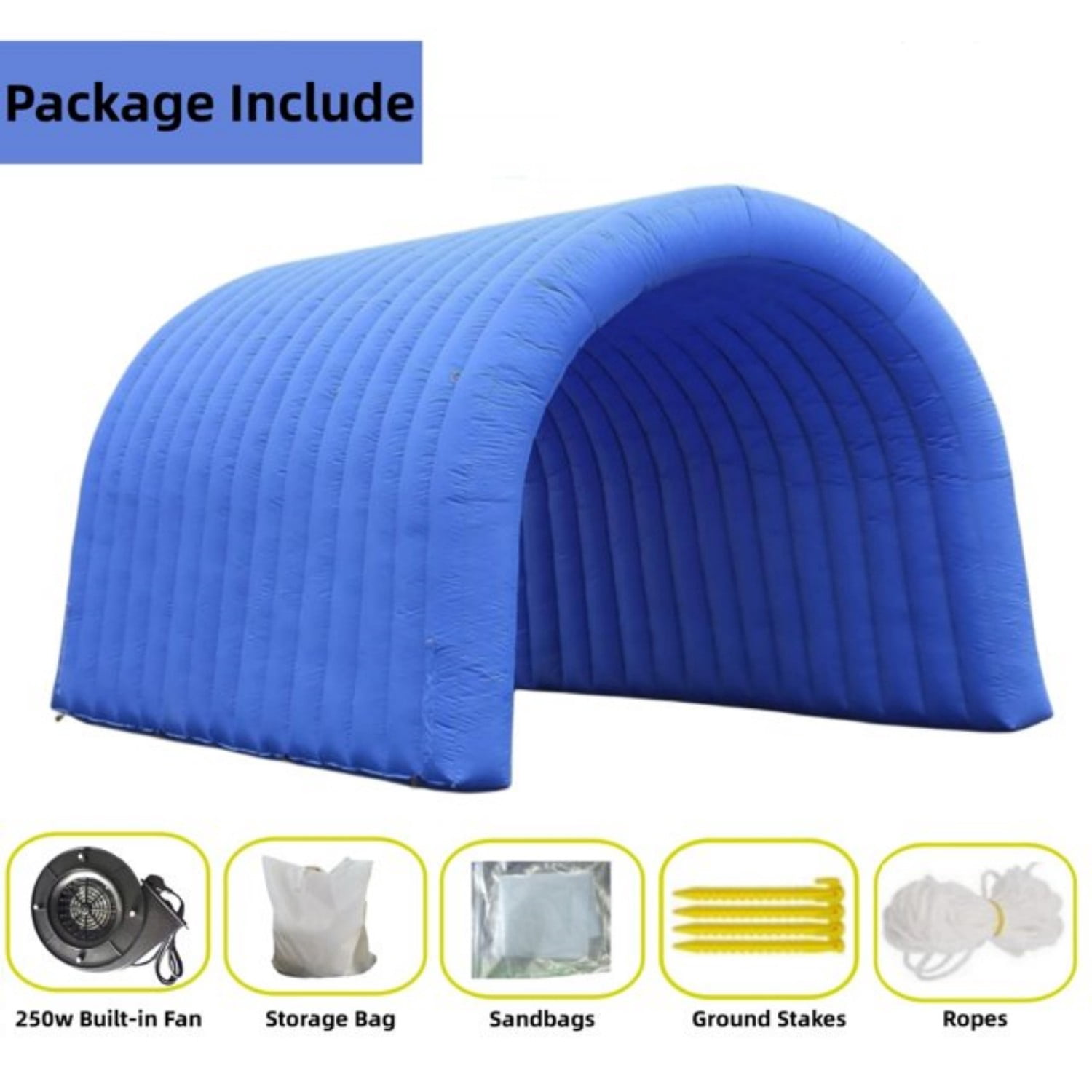 Sayok 16.7x9.84x9.19ft Inflatable Tunnel Built-in Blower Sport Entrance Tent for Advertising Events, Schools