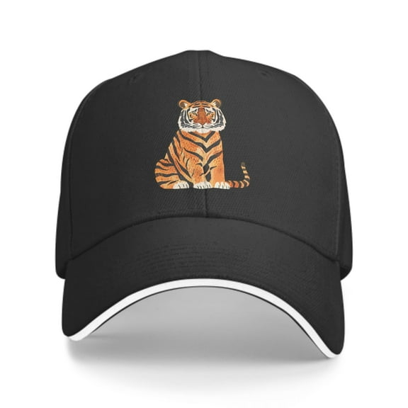 Cute Tiger Baseball Caps for Men Women Fashion Summer Casquette Adjustable Casual Trucker Hats for Outdoor Activities