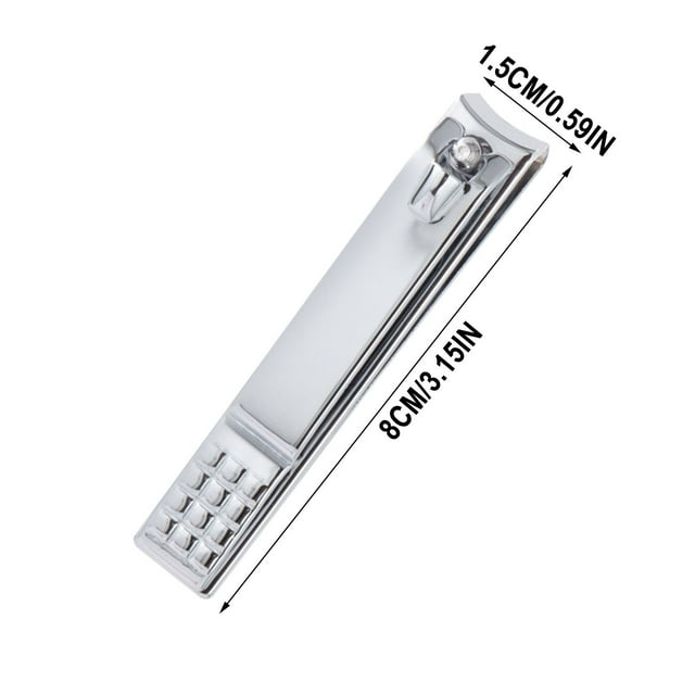 Xihbxyly Cortaúñas de Acero Inoxidable para Pies, con Recogedor de Uñas Integrado, Cortaúñas Ancho Que Ahorra Esfuerzo, Corta Uñas Gruesas, Cuidado Personal En Casa, Ideal para Personas Mayores.