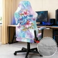 thumbnail image 4 of Xoenoiee Turtle Hibiscus Butterfly Tie Dye Pattern Gaming Chair Covers, Soft Non-Slip Gamer Chair Cover with Armrest Cover for Computer Reclining Racing Ruffled Gamer Chair Protector (No Chair), 4 of 7