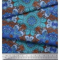 thumbnail image 3 of Soimoi Polyester Crepe Fabric Mandala Kaleidoscope Printed Fabric 1 Yard 42 Inch Wide, 3 of 3