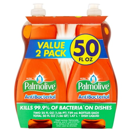 Palmolive Ultra Dish Liquid, Antibacterial, 25 fl oz Twin Pack